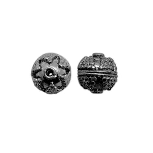 BR-384 Black Rhodium Overlay Bali Bead Beads Bali Designs Inc