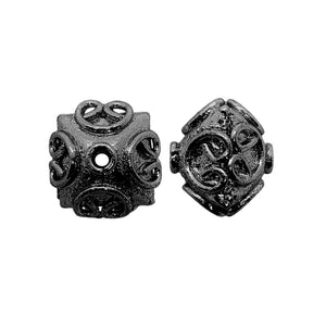 BR-386 Black Rhodium Overlay Bali Bead Beads Bali Designs Inc