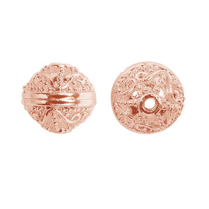 BRG-123 Rose Gold Overlay Bali Bead Beads Bali Designs Inc