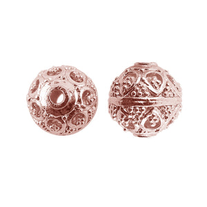 BRG-259 Rose Gold Overlay Bali Bead Beads Bali Designs Inc