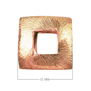 BRG-365 Rose Gold Overlay Brushed Bead Beads Bali Designs Inc