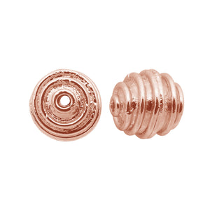 BRG-372 Rose Gold Overlay Bali Bead Beads Bali Designs Inc