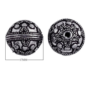 BSF-108 Silver Overlay Bali Bead Beads Bali Designs Inc