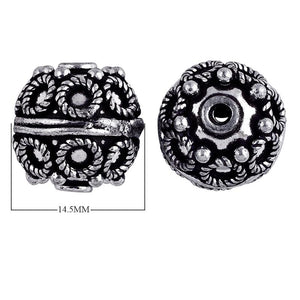 BSF-109 Silver Overlay Bali Bead Beads Bali Designs Inc