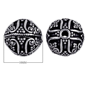 BSF-113 Silver Overlay Bali Bead Beads Bali Designs Inc