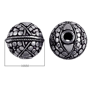 BSF-116 Silver Overlay Bali Bead Beads Bali Designs Inc