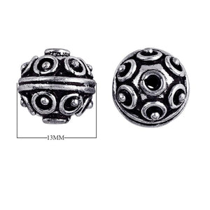 BSF-117 Silver Overlay Bali Bead Beads Bali Designs Inc
