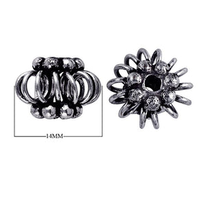 BSF-120 Silver Overlay Bali Bead Beads Bali Designs Inc