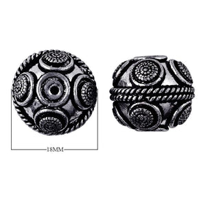 BSF-132 Silver Overlay Bali Bead Beads Bali Designs Inc