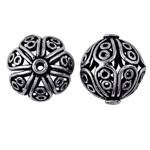 BSF-136 Silver Overlay Bali Bead Beads Bali Designs Inc