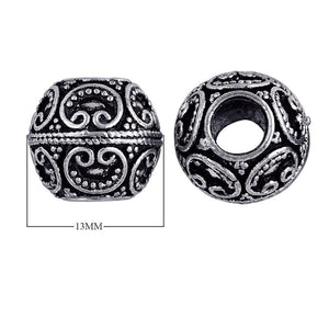 BSF-140 Silver Overlay Bali Bead Beads Bali Designs Inc