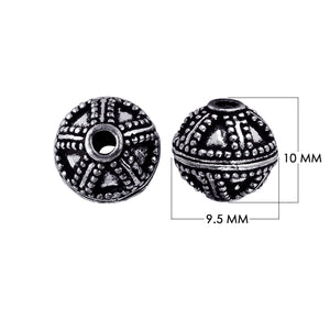 BSF-157 Silver Overlay Bali Bead Beads Bali Designs Inc
