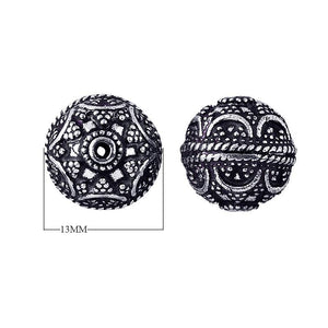 BSF-164 Silver Overlay Bali Bead Beads Bali Designs Inc