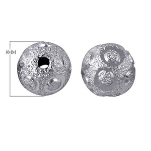Handcrafted silver overlay over copper textured spherical decor accent pair made in India