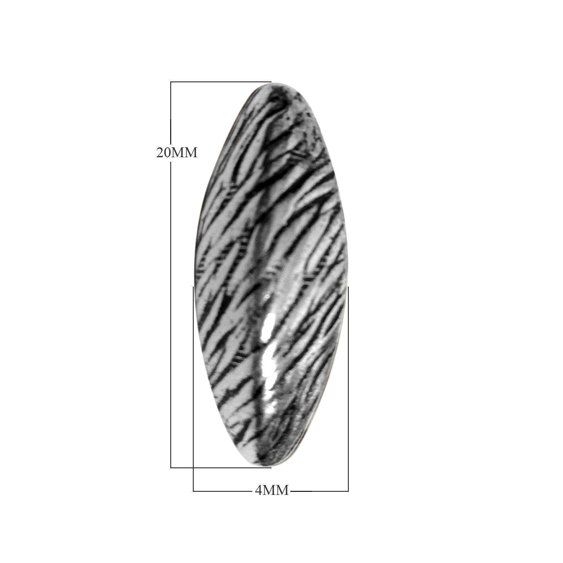 BSF-323 Silver Overlay Motif Bead Beads Bali Designs Inc