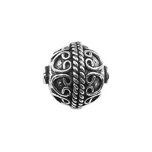 BSF-332 Silver Overlay Bali Bead Beads Bali Designs Inc