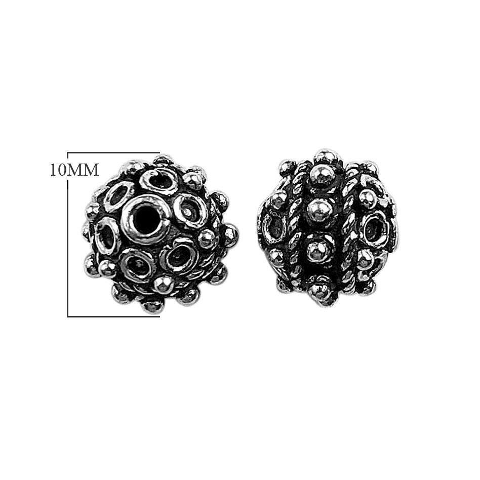 BSF-355 Silver Overlay Bali Bead Beads Bali Designs Inc