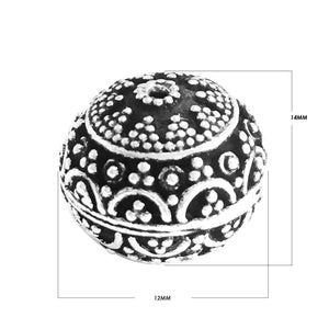 BSF-356 Silver Overlay Bali Bead Beads Bali Designs Inc