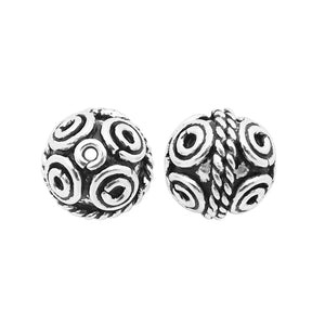 BSF-371 Silver Overlay Bali Bead Beads Bali Designs Inc