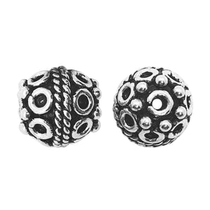 BSF-374 Silver Overlay Bali Bead Beads Bali Designs Inc