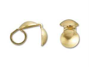 CG-260 18K Gold Overlay Clam Shell Beads Bali Designs Inc