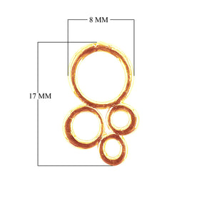 CG-274 18K Gold Overlay Charm Beads Bali Designs Inc