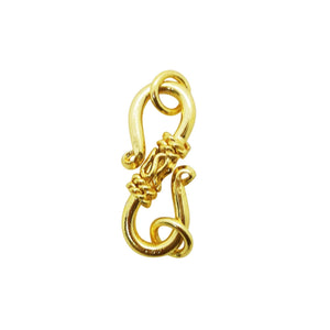 CG-284 18K Gold Overlay ''S'' Hook Beads Bali Designs Inc