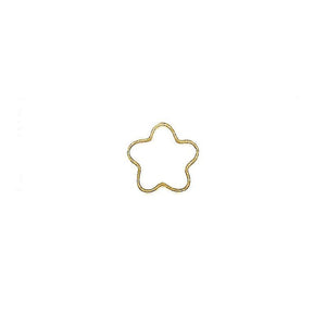 CG-305-8MM 18K Gold Overlay Connector Star Shape Beads Bali Designs Inc