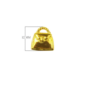 Handbag charm made with 18K Gold Overlay Over Copper, handcrafted in India for wholesale jewelry production.