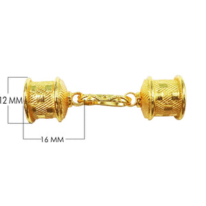 CG-457 18K Gold Overlay End Cap Beads Bali Designs Inc