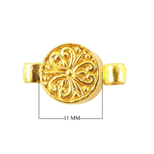 CG-505 18K Gold Overlay Round Shape Designer Magnetic Clasps Beads Bali Designs Inc