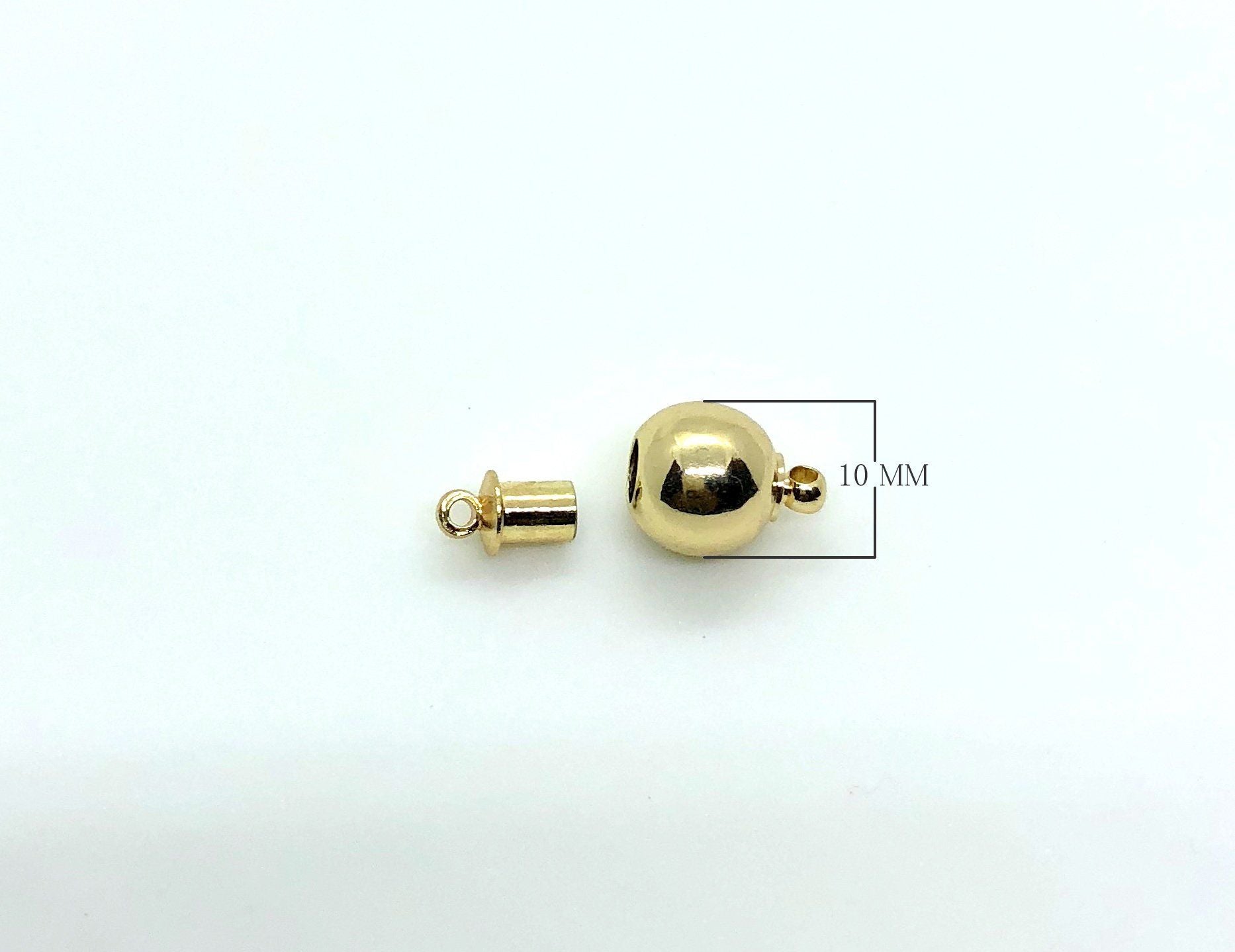 CG-515 18K Gold Overlay Magnetic Clasps Beads Bali Designs Inc