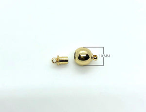 CG-515 18K Gold Overlay Magnetic Clasps Beads Bali Designs Inc