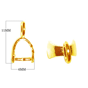 CG-520 18K Gold Overlay Pendant Bail Beads Bali Designs Inc