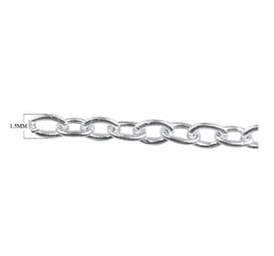 Silver overlay over copper beading and extender chain with polished oval links displayed for wholesale jewelry manufacturing and bulk design applications