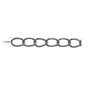 Silver overlay over copper beading and extender chain with polished oval links displayed for wholesale jewelry manufacturing and bulk production applications