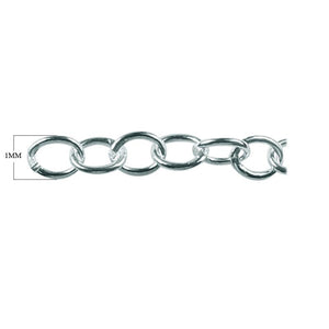 Silver overlay over copper beading and extender chain with polished oval links displayed for wholesale jewelry manufacturing and bulk production applications
