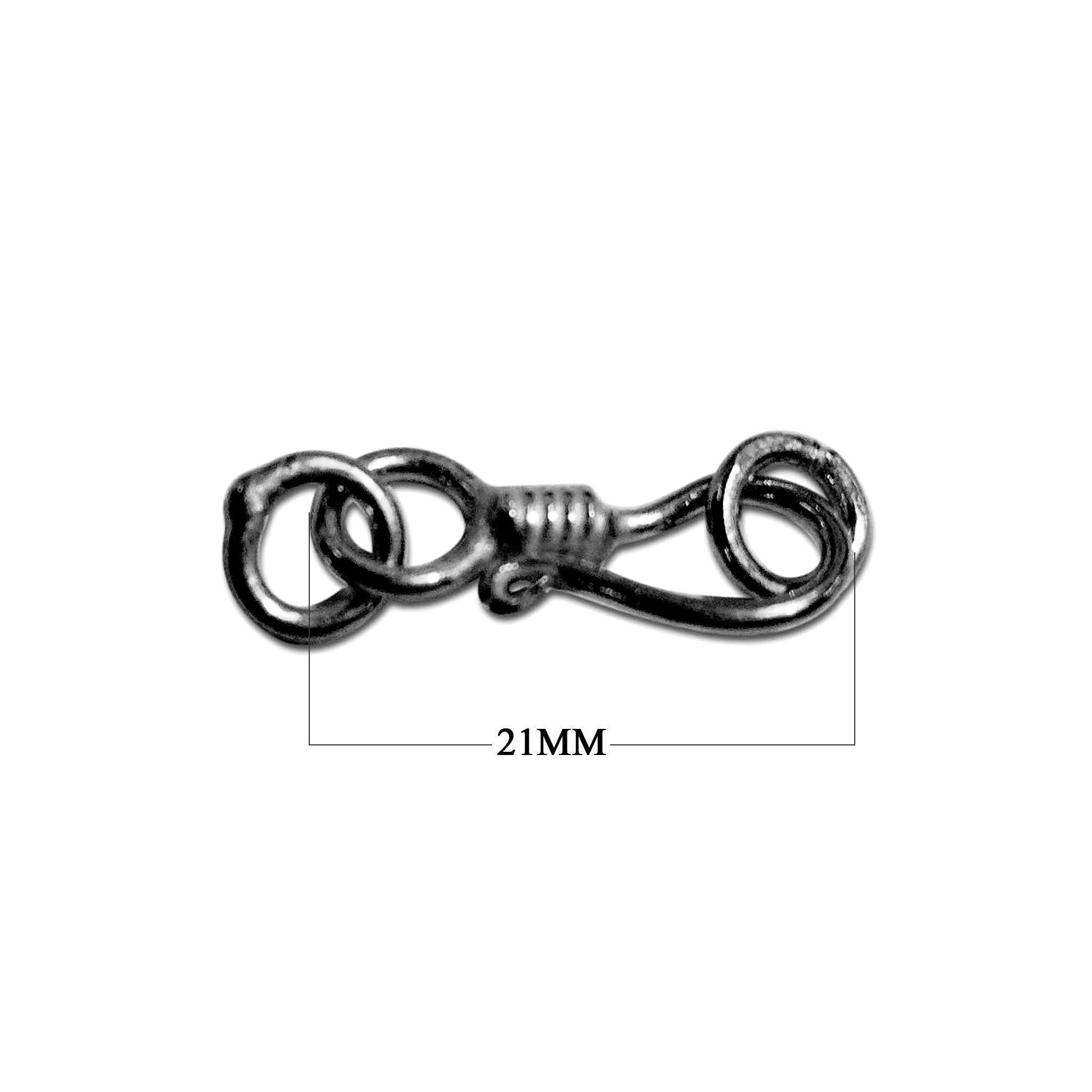 CR-193 Black Rhodium Overlay Hook Beads Bali Designs Inc