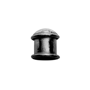 CR-207 Black Rhodium Overlay End Cap Beads Bali Designs Inc