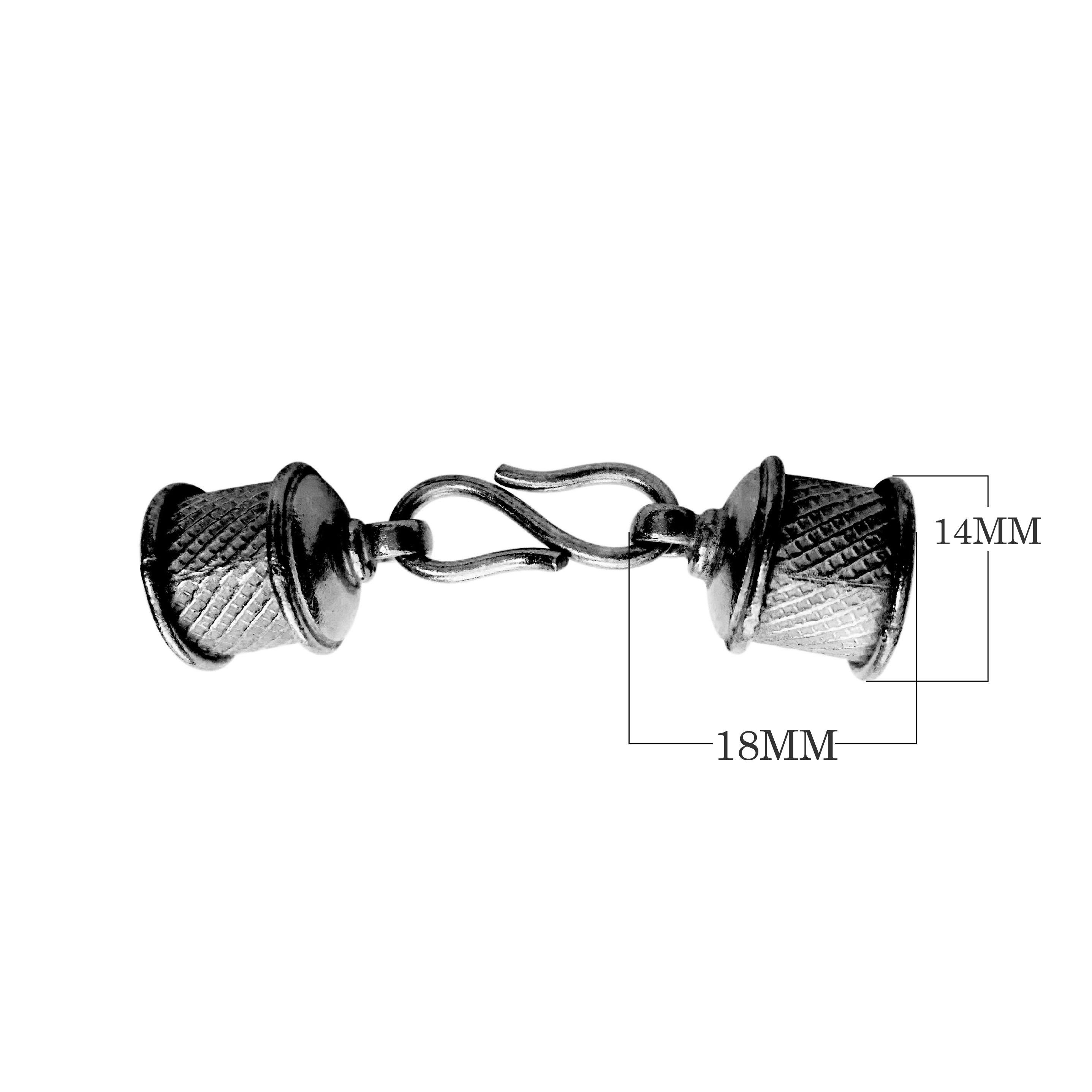 CR-214 Black Rhodium Overlay End Cap Beads Bali Designs Inc