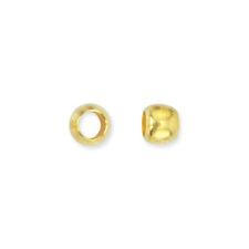 CRG-100-2.5MM 18K Gold Overlay Crimp Bead Beads Bali Designs Inc