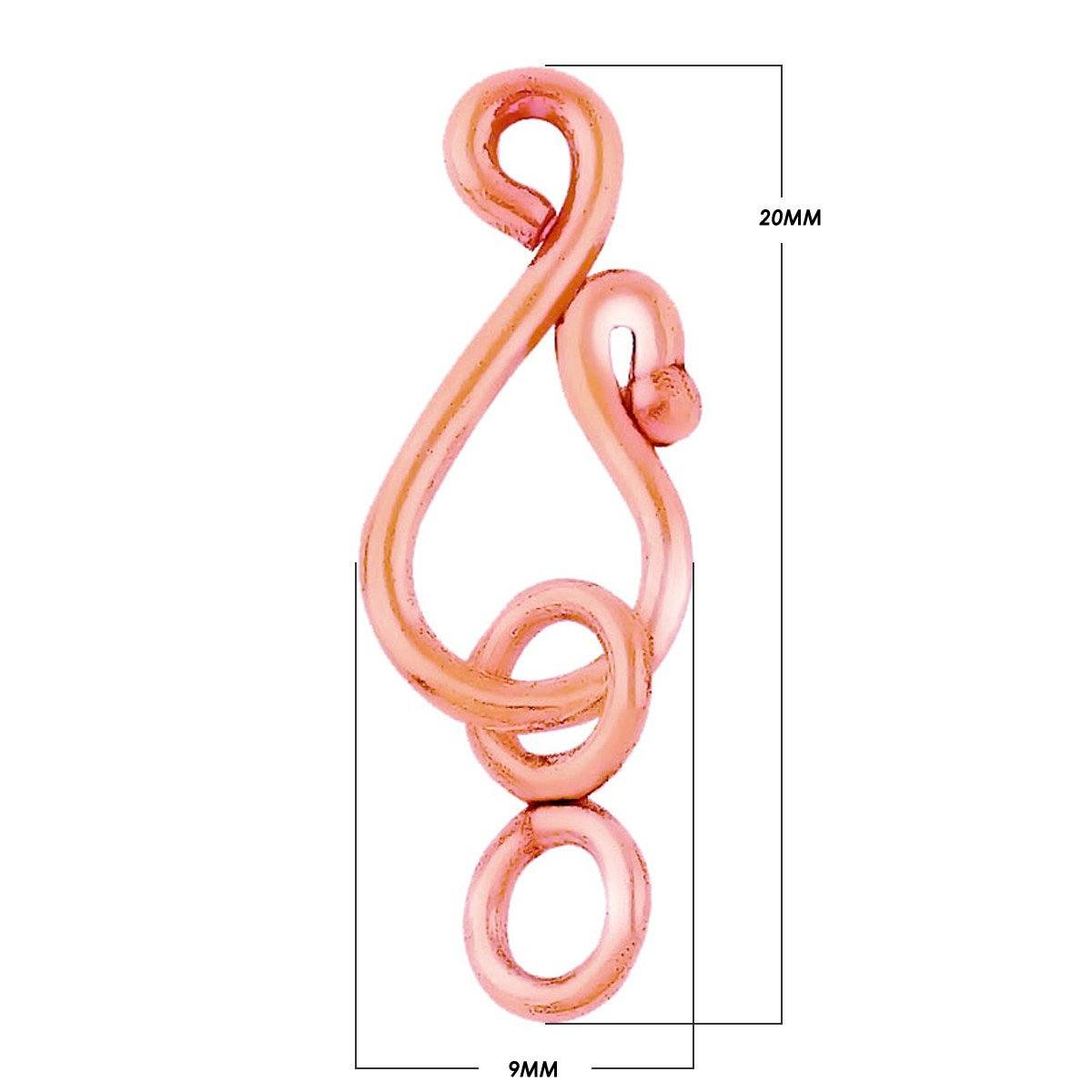 CRG-122 Rose Gold Overlay Hook Beads Bali Designs Inc