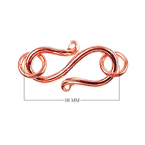 Rose gold overlay over copper hook jewelry component created for wholesale buyers, ideal for bulk jewelry manufacturing, professional assembly, and export production use