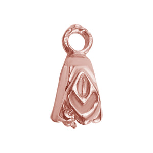 CRG-242 Rose Gold Overlay Pendant Bail Beads Bali Designs Inc