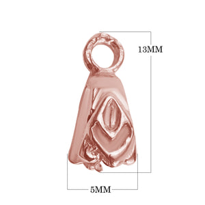 CRG-242 Rose Gold Overlay Pendant Bail Beads Bali Designs Inc