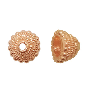 CRG-266 Rose Gold Overlay Bead Cap Beads Bali Designs Inc