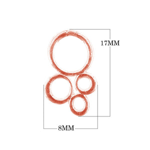 CRG-274 Rose Gold Overlay Charm Beads Bali Designs Inc