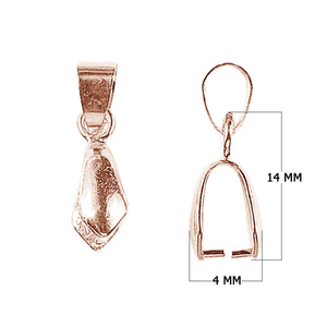 CRG-303-14X4MM Rose Gold Overlay Pendant Bail Beads Bali Designs Inc