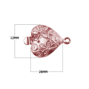 CRG-419 Rose Gold Overlay Single Hole Multi Strand Clasp Beads Bali Designs Inc