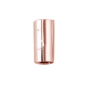 Rose gold overlay crimp bead over copper handcrafted in India for wholesale jewelry making